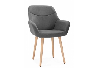 Деревянный стул Флюид 360 крутящийся со спинкой