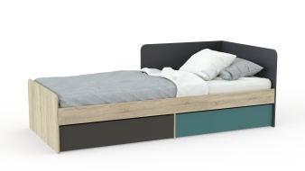 Кровать с 2-мя ящиками Jackie BMS по индивидуальным размерам