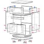 Схема сборки Прикроватная тумба Капри 8 BMS