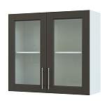 Шкаф верхний с 2-мя остекленными дверцами Сканди BMS - Фото 5