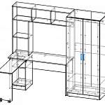 Схема сборки Компьютерный стол Парнас 1 BMS