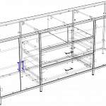 Чертеж Комод Шалфей 4 BMS
