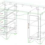 Схема сборки Стол письменный Селина-2 BMS