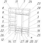 Схема сборки Стеллаж для одежды Мирта 53 BMS