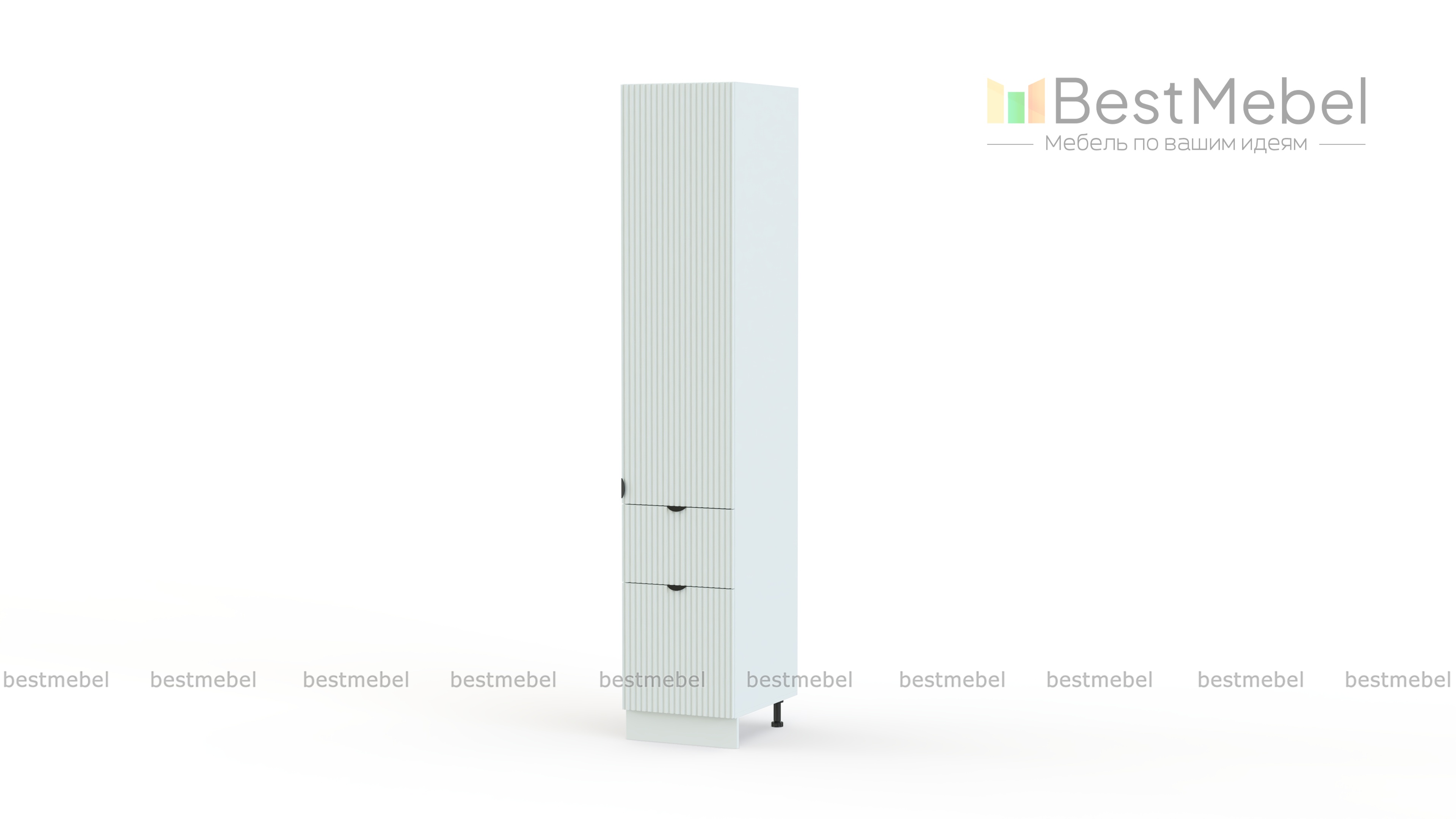 Шкаф пенал с дверцей и 2-мя ящиками Альберт BMS