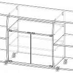 Чертеж Тумба ТВ Большая ТТ-01 BMS
