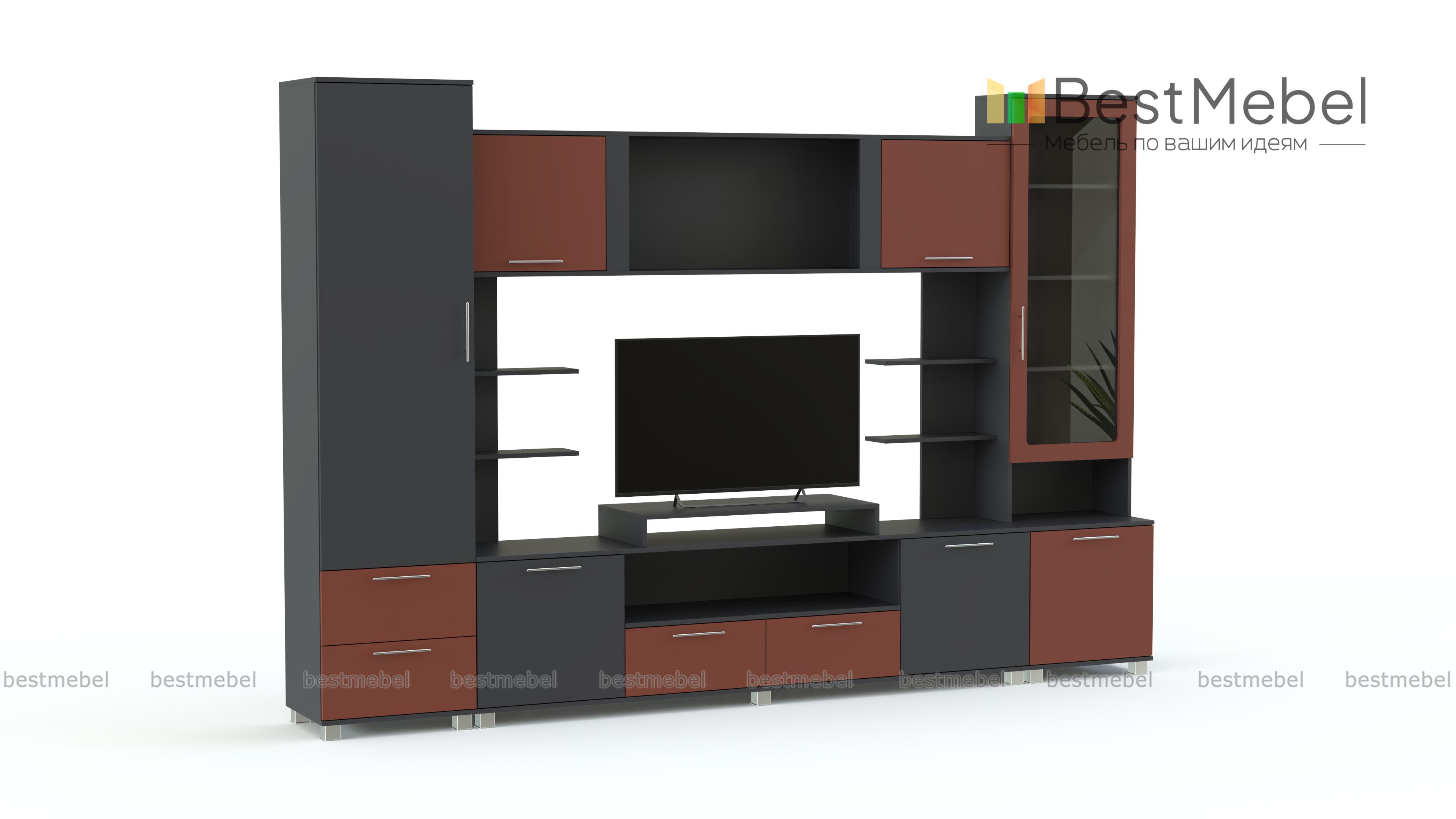 Стенка Равелло 2 глянец BMS - Фото