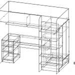 Чертеж Кровать-чердак Сезам 11 BMS