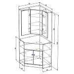 Схема сборки Столик угловой туалетный Париж-90 BMS