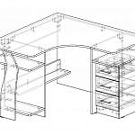 Стол офисный угловой Кейт 23 BMS