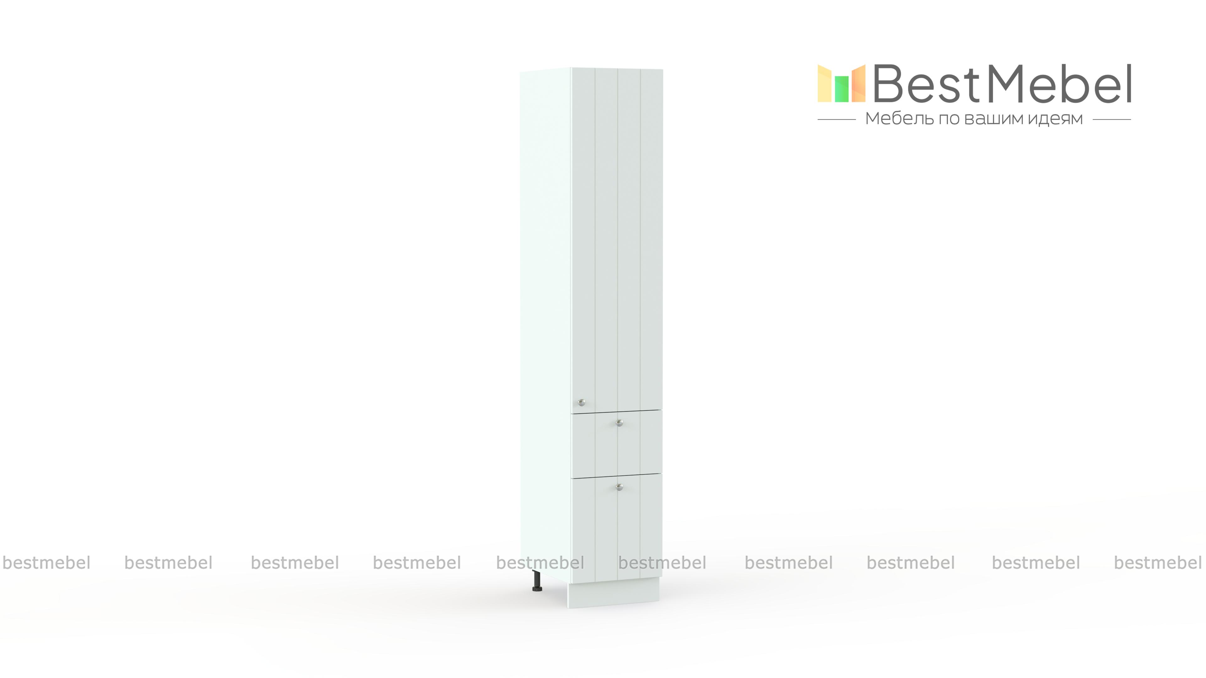 Шкаф пенал с 1-ой дверцей и 2-мя ящиками Прованс BMS - Фото