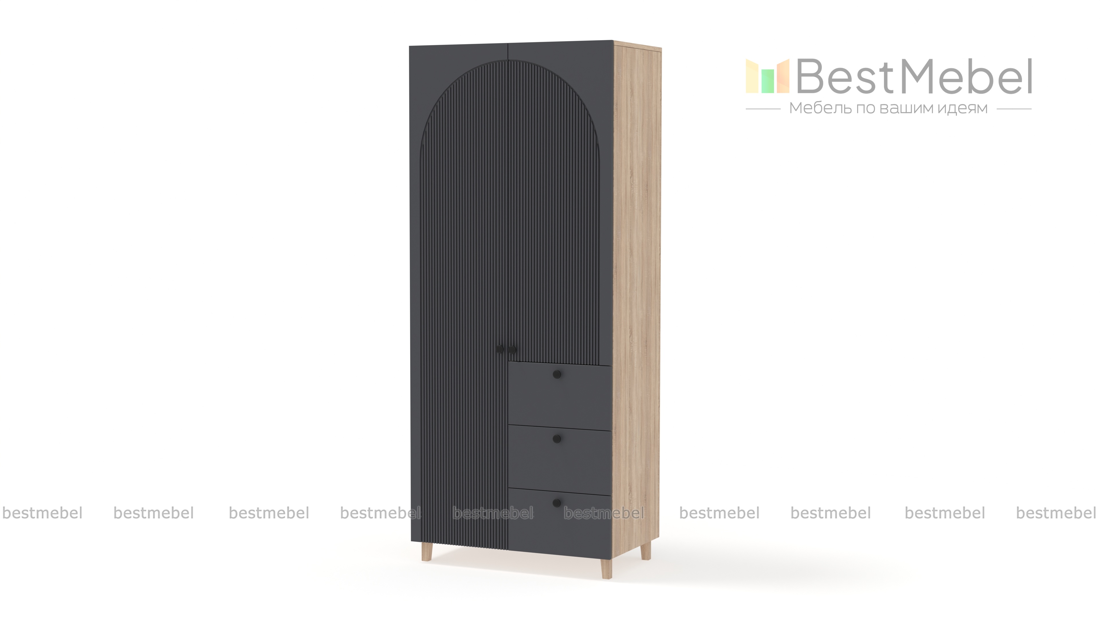 Шкаф распашной Вивьен 1 BMS