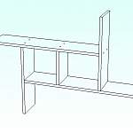 Чертеж Полка навесная Лайм-36 BMS