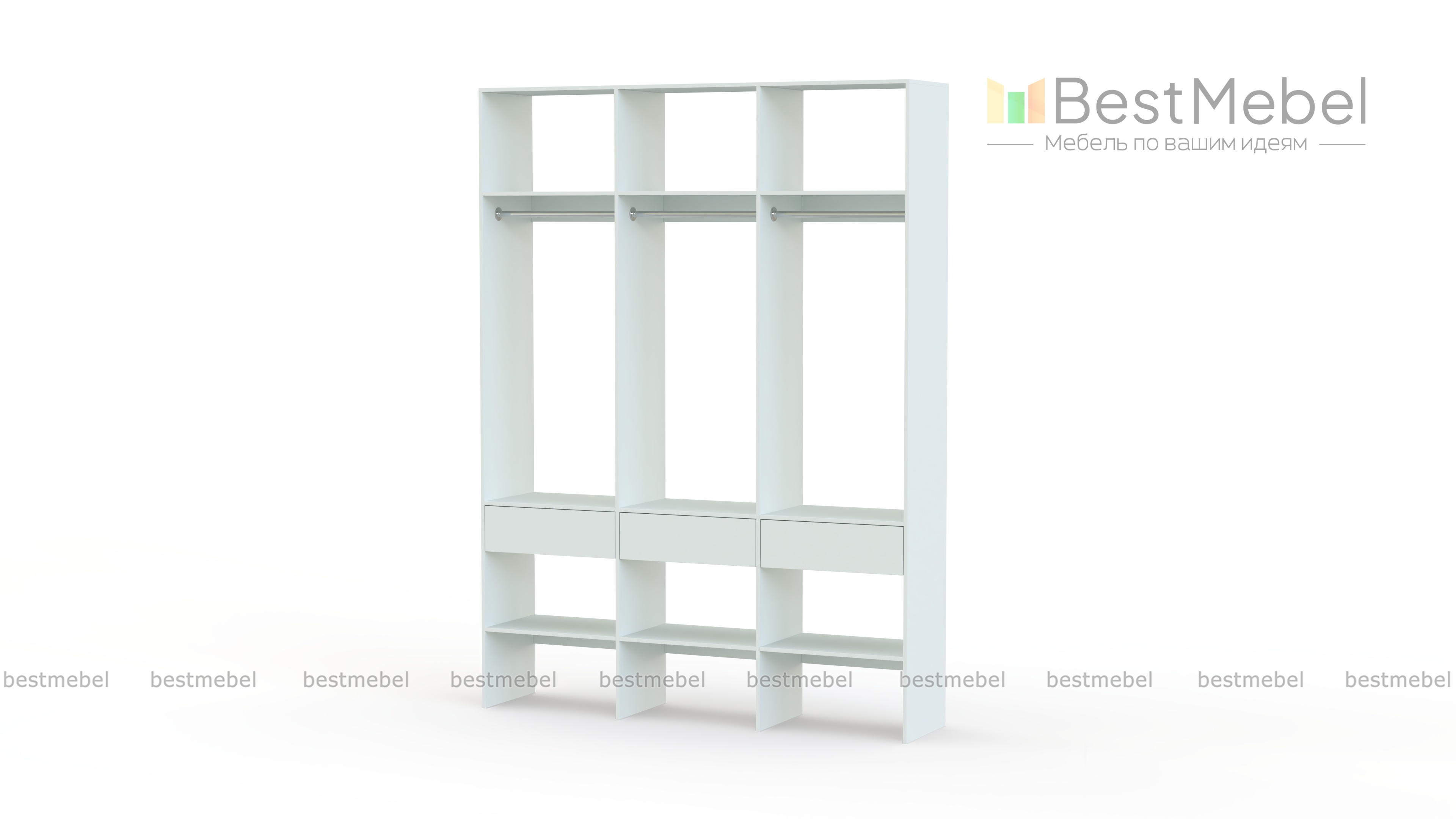 Стеллаж для одежды Мирта 51 BMS