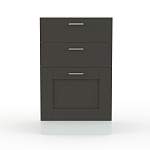 Шкаф нижний с 3-мя ящиками Лофт BMS - Фото 2