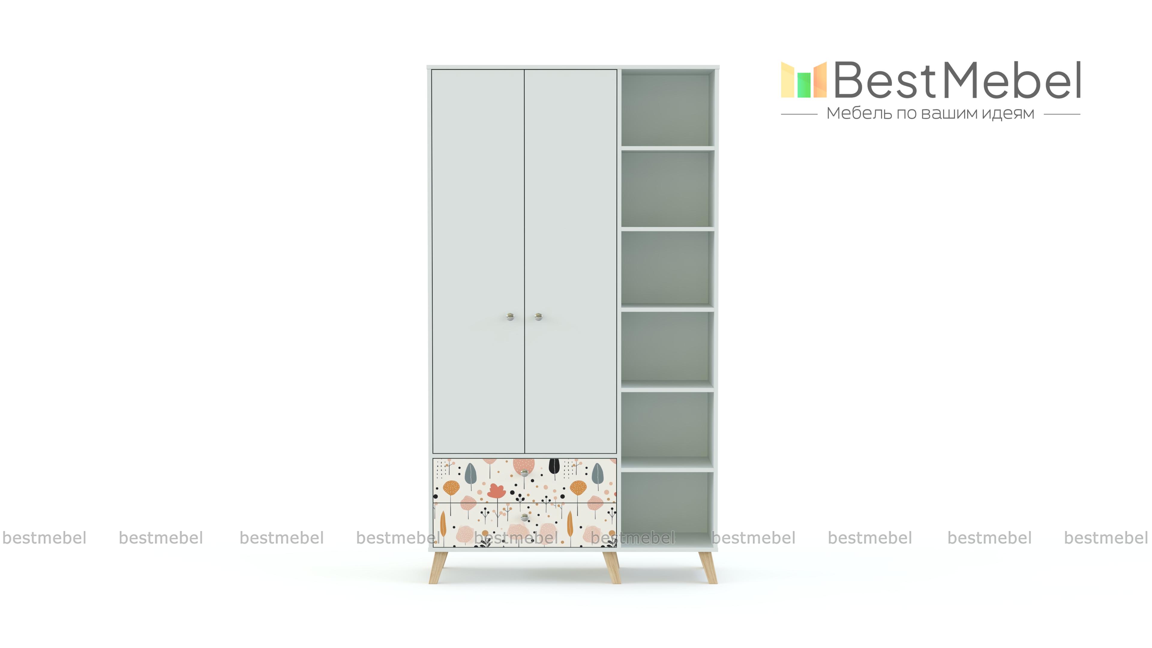 Шкаф распашной Эльза 4 BMS - Фото