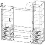 Чертеж ТВ-тумба №18 BMS