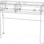 Схема сборки Стол туалетный Камилла 7 BMS