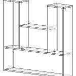 Чертеж Полка настенная Жаклин 1 BMS