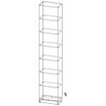 Стеллаж Барни 09 (500*2500*280)