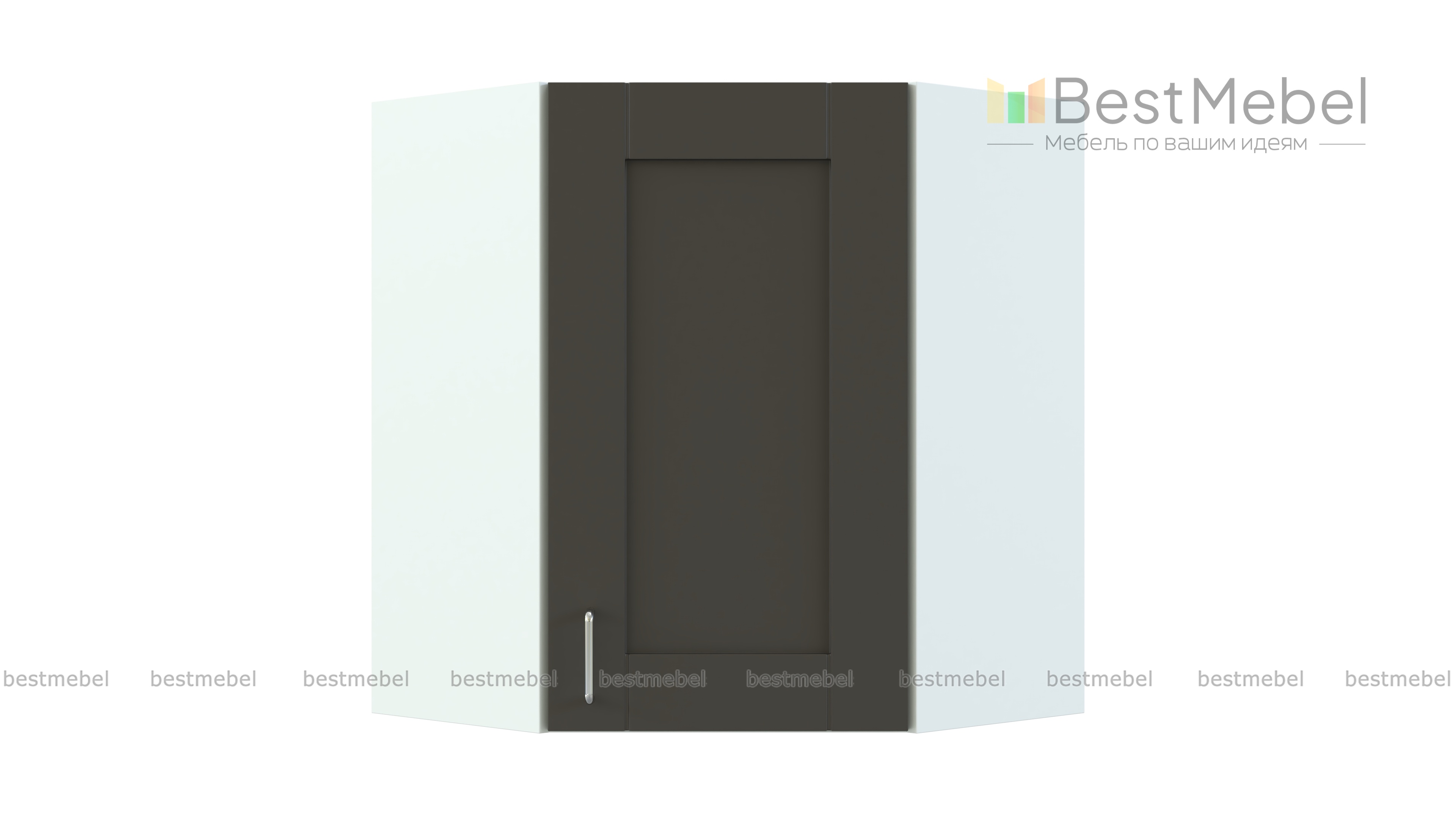 Шкаф верхний угловой Лофт BMS