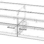 Чертеж Тумба для ТВ Фьюжн BMS